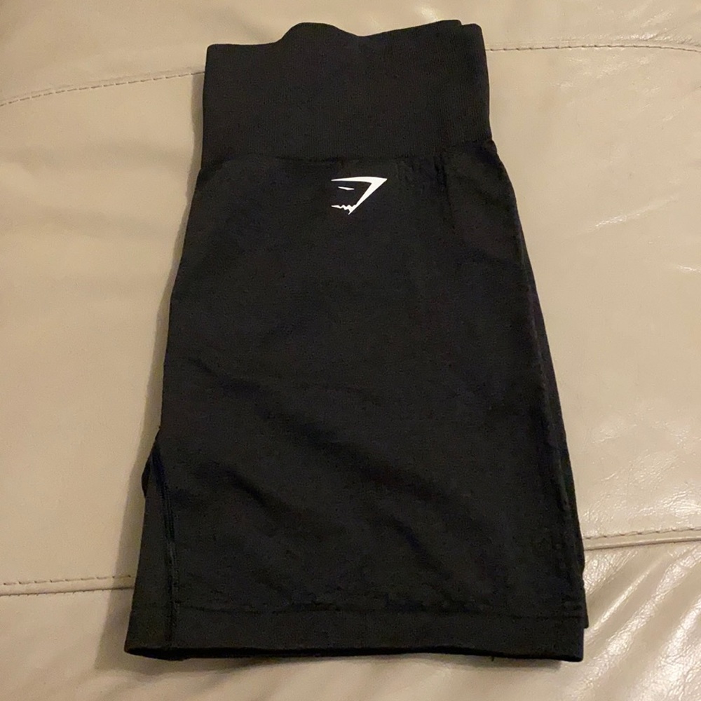 Gymshark Seamless Vital Seamless Shorts-Black Marl